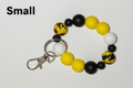 Silicone Bead Wristlet Keychains (Small)