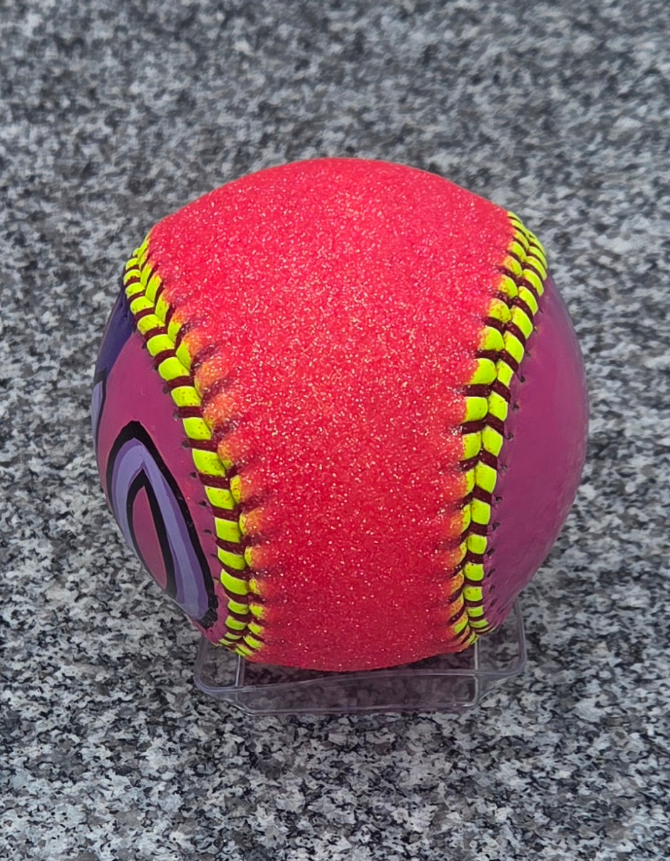 Personalized Glitter Softball